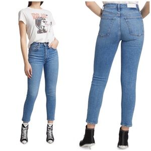 Re/Done 90s High Rise Ankle Crop Jeans Size 29